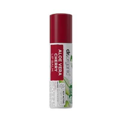 Dr Organic Aloe Vera Cherry  Lip Balm SPF15 5.7ml
